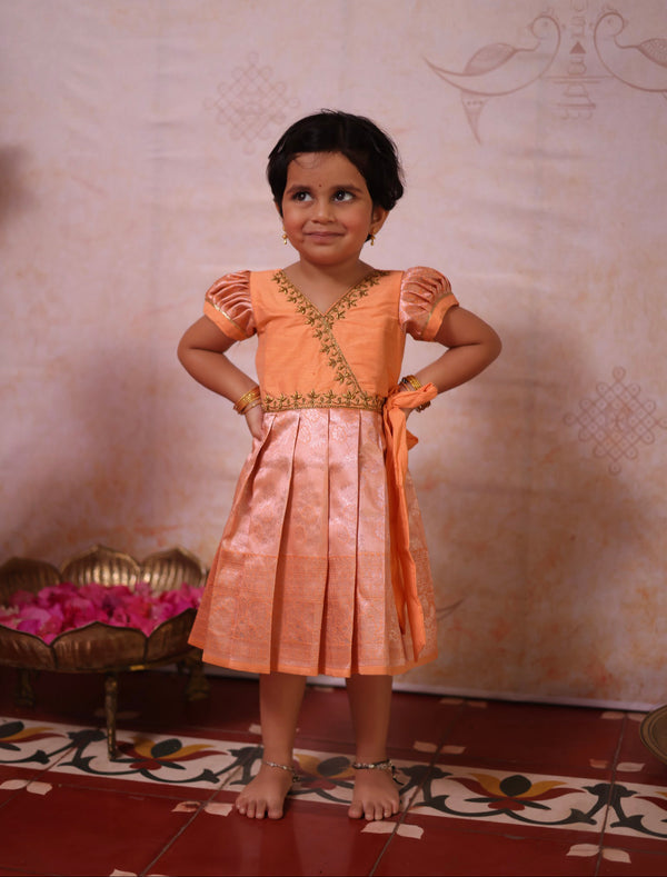 Banarasi Kids Frock  - Onam FastTrack