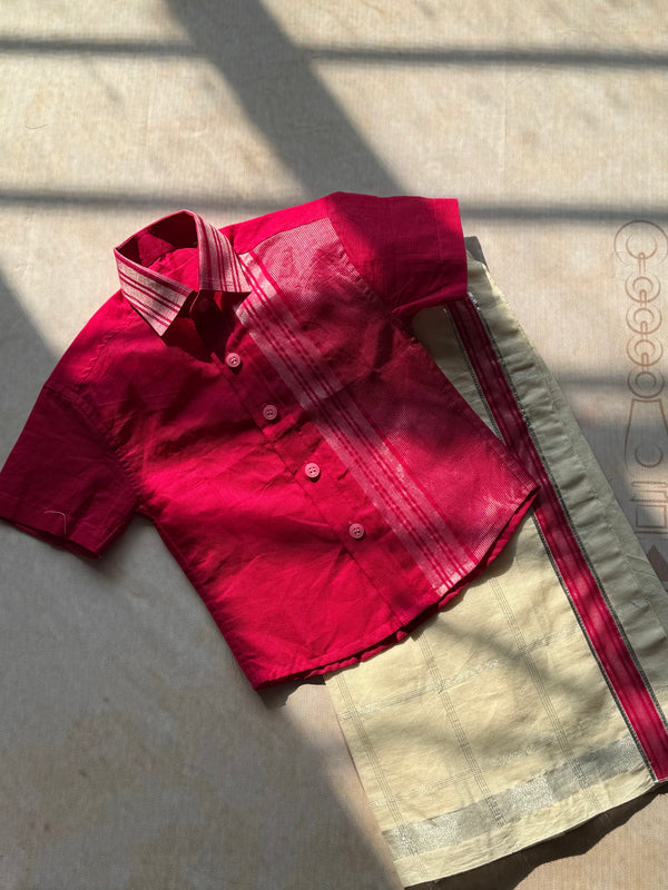 Boys Dhoti and Shirt  - Onam FastTrack