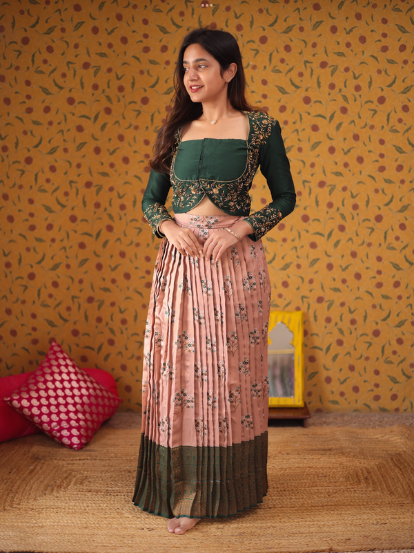 Women Crop Top & Skirt  - Festive Styles Express