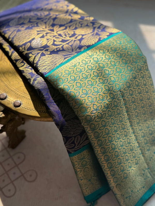 Traditional Kanjivaram Pure Silk Zari Saree