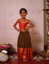 Chettinad cotton Crop top and skirt - Festive Collection Express