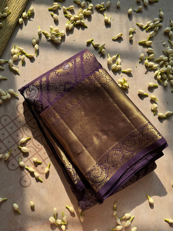 Traditional Kanjivaram Pure Silk Zari Saree