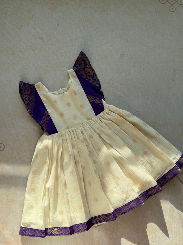 Anvi Kids Cotton Frock  - Onam FastTrack