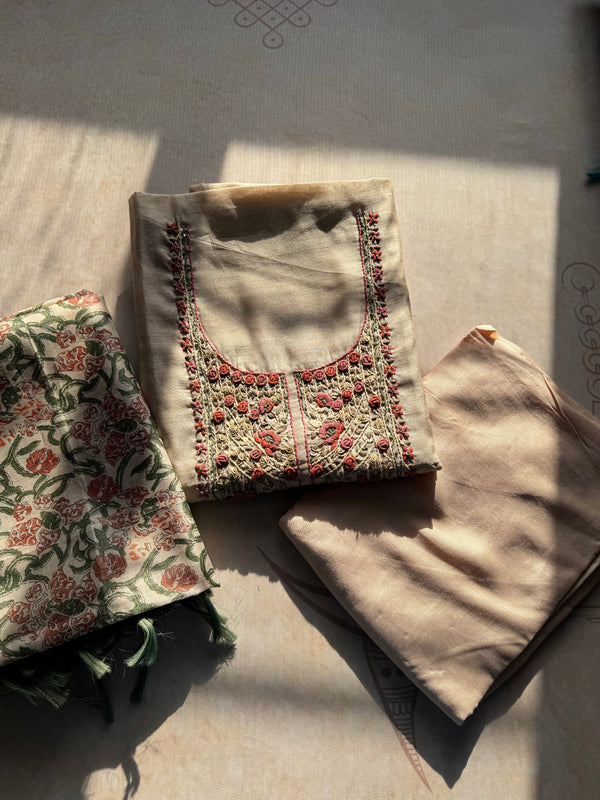 Sylvie Unstitched - Kurta + Pant + Dupatta Material