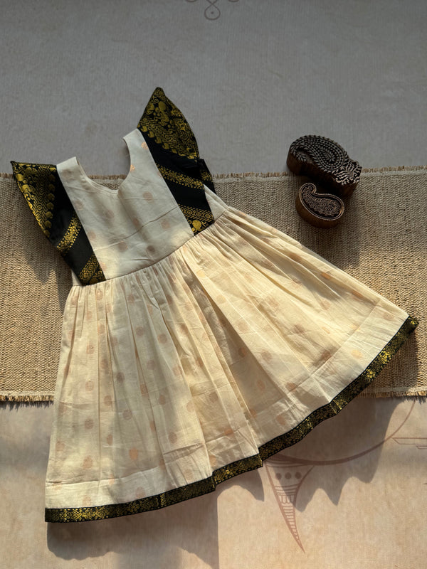 Anvi Kids Cotton Frock - Onam Edit
