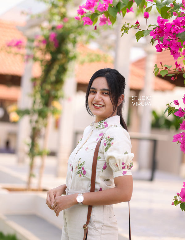 Floral Embroidered Shirt