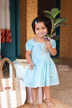 Mom & Daughter - Gulabi Blue