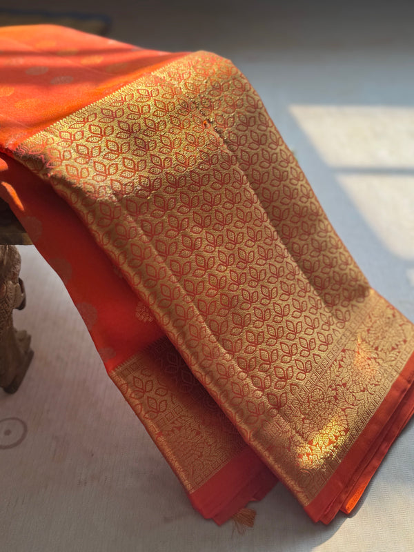 Traditional Kanjivaram Pure Silk Zari Saree