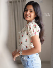 Floral Embroidered Shirt
