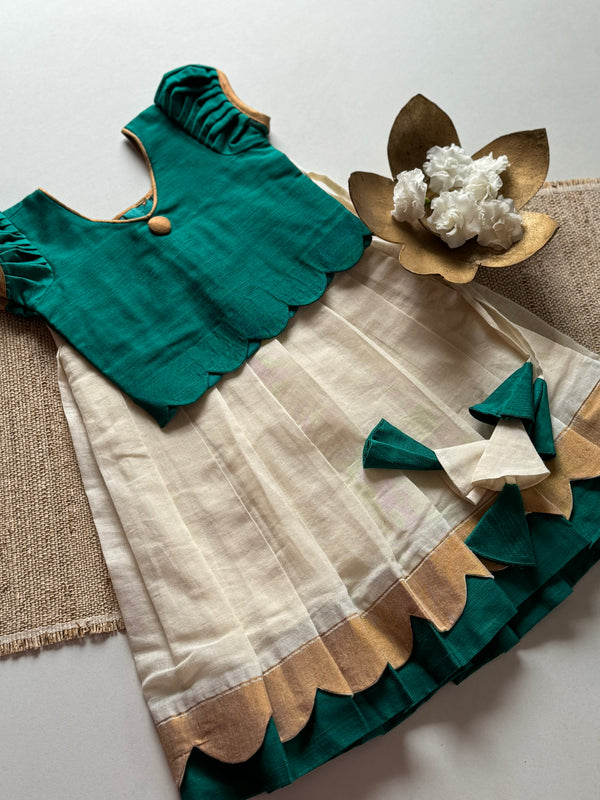 Arshi Crop top and skirt - Onam edit