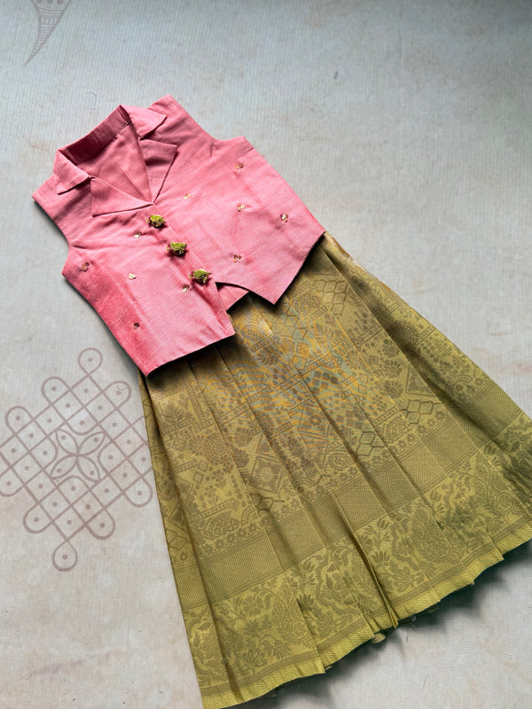 Mayizhini - Crop top and Skirt Festive Edit Express