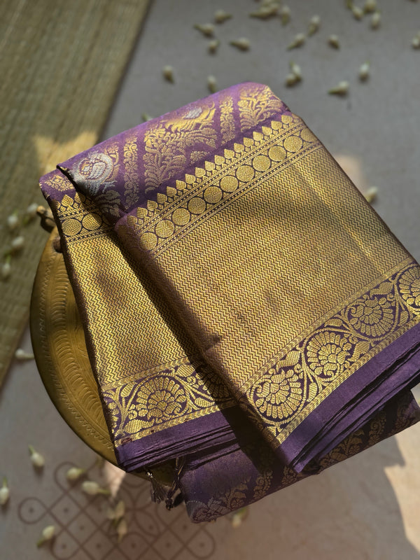 Traditional Kanjivaram Pure Silk Zari Saree