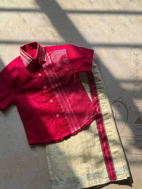 Boys Dhoti and Shirt  - Onam FastTrack