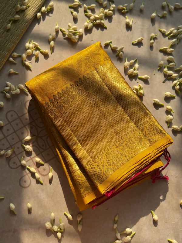 Traditional Kanjivaram Pure Silk Zari Saree