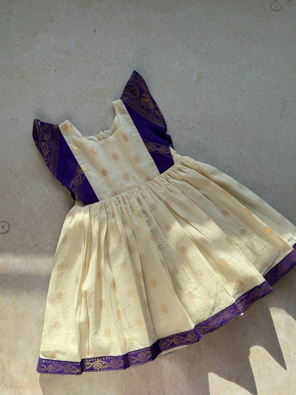 Anvi Kids Cotton Frock  - Onam FastTrack
