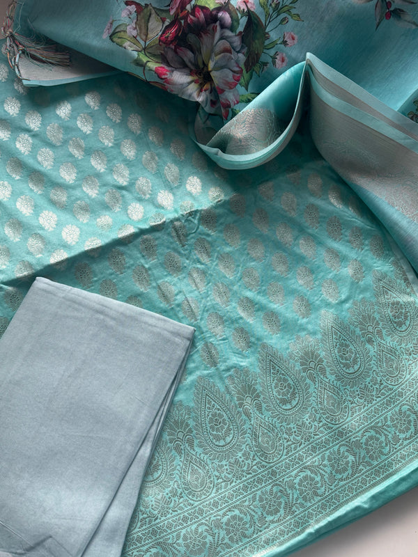 Alanah - Banarasi Unstitched Salwar Material
