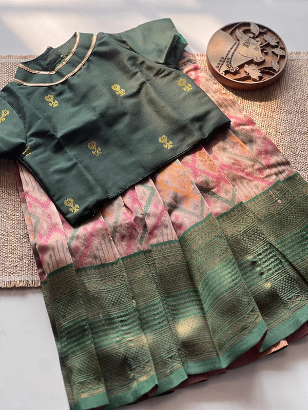 Pochampally Crop top and skirt - Festive Collection Express