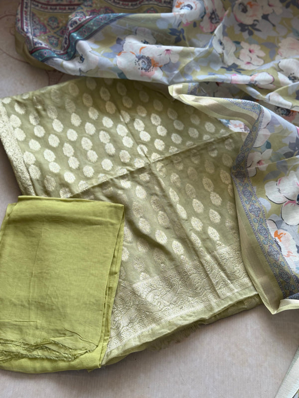 Alanah - Banarasi Unstitched Salwar Material