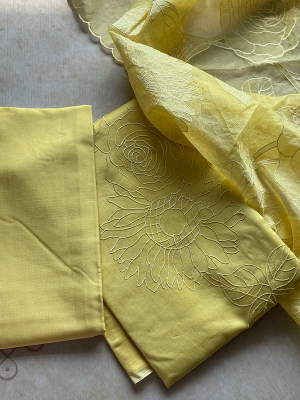 Yukta Unstitched Material - Kurta + Pant + Dupatta