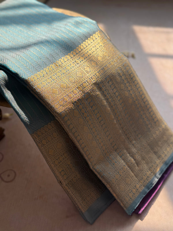 Traditional Kanjivaram Pure Silk Zari Saree