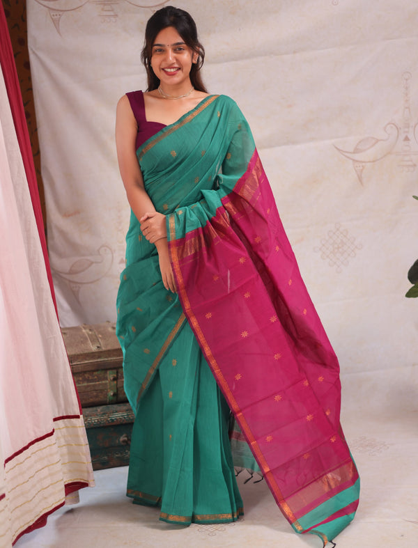 Maheshwari Silk Cotton Saree