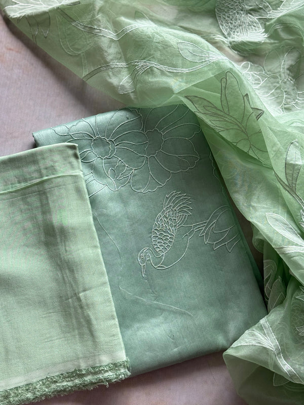 Yukta Unstitched Material - Kurta + Pant + Dupatta