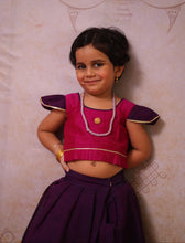 Chettinad cotton Crop top and skirt - Festive Collection Express