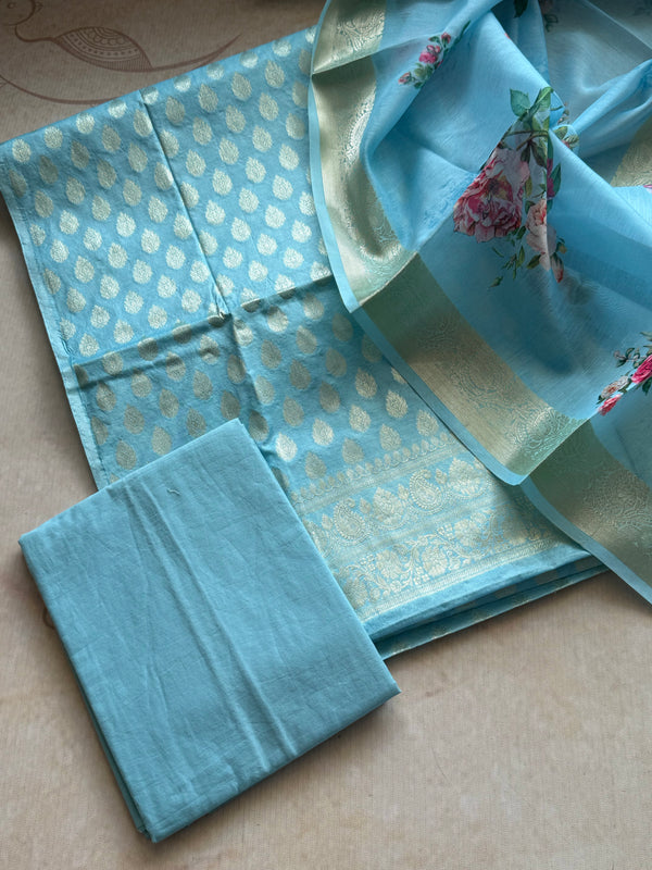 Alanah - Banarasi Unstitched Salwar Material