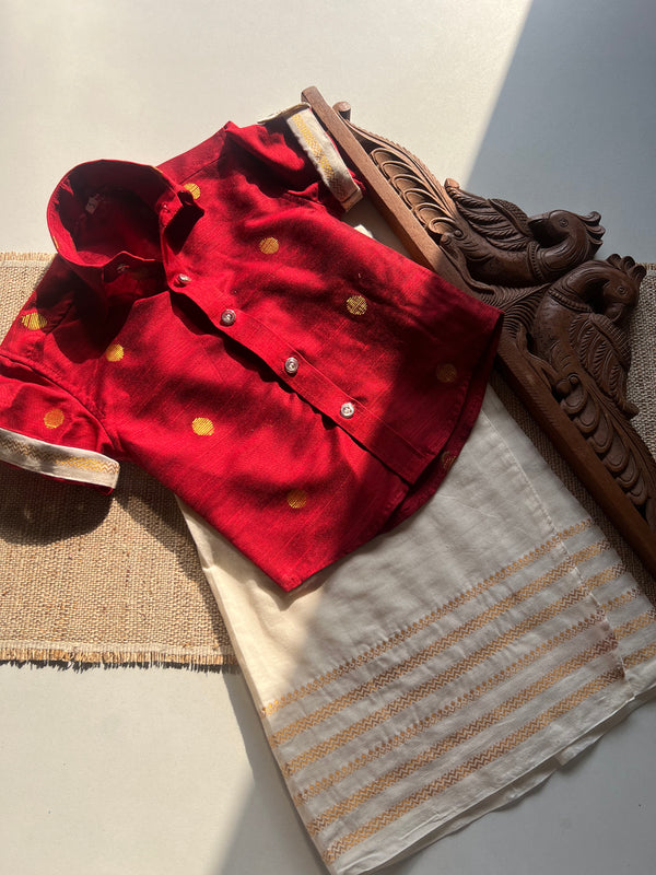 Boys Dhoti and Shirt - Onam FastTrack