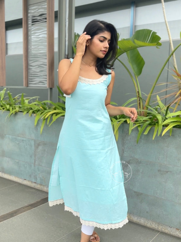Gulabi blue - Kurta