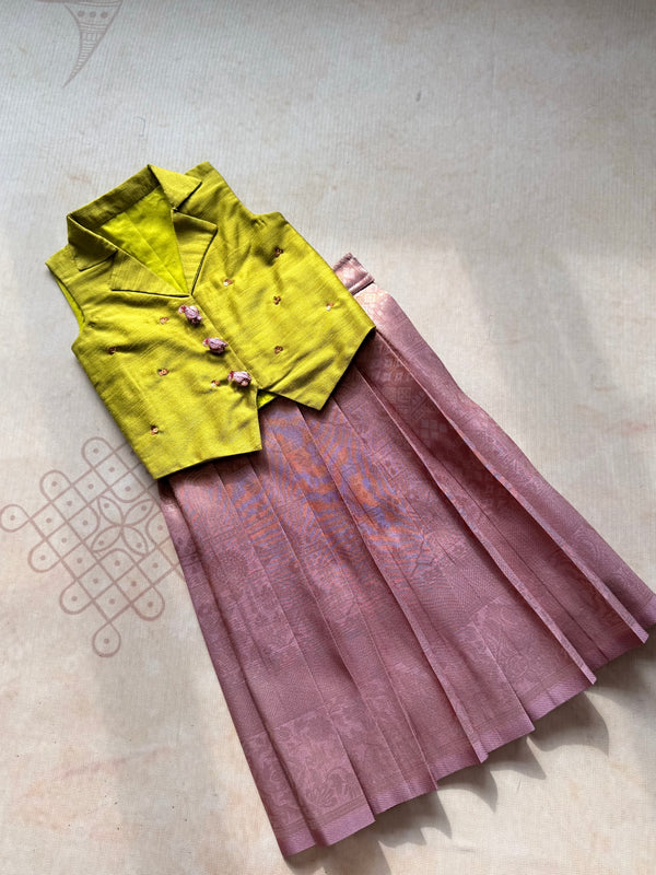 Mayizhini - Crop top and Skirt Festive Edit Express