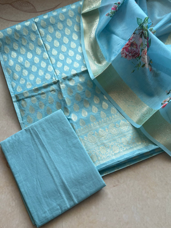 Alanah - Banarasi Unstitched Salwar Material