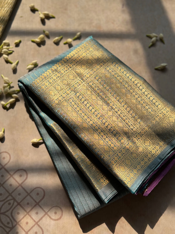 Traditional Kanjivaram Pure Silk Zari Saree