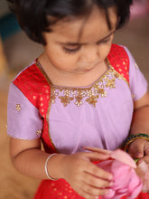 Mini Pattu Kids Crop Top and Skirt - Express