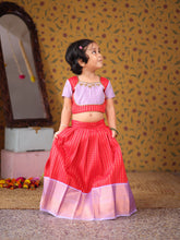 Mini Pattu Kids Crop Top and Skirt - Express