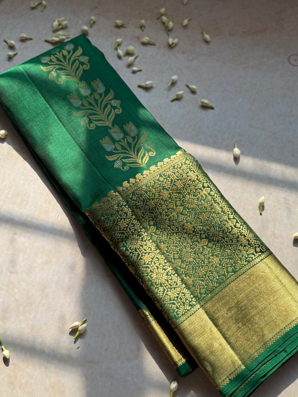 Traditional Kanjivaram Pure Silk Zari Saree