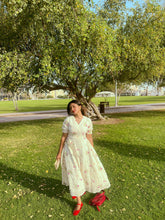 Multicolour Floral Embroidered Dress