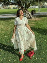 Multicolour Floral Embroidered Dress