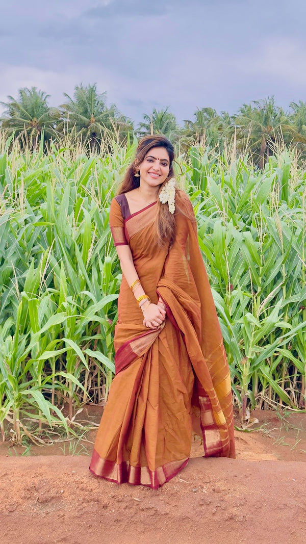 Ashwi~Chettinad Cotton saree
