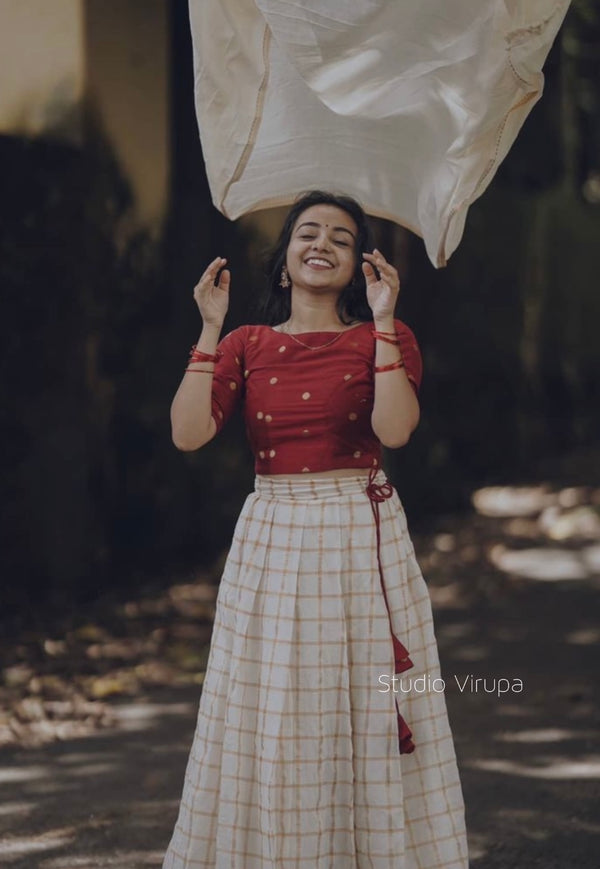 Lavanyam- crop top and skirt