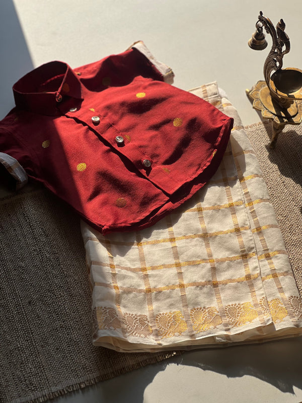 Boys Dhoti and Shirt