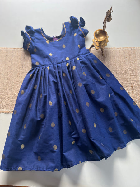 Zari Polka Kids Frock Express