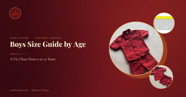Boys Ethnic Wear Size Guide by Age: 0 to 12 Years