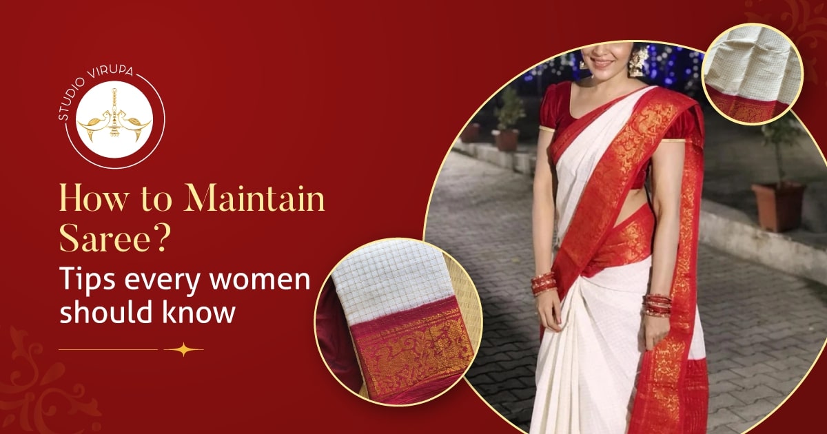 how to maintain saree