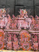 Kalahasti Pen Kalamkari Kota Saree with Cotton Blouse – Narrative Design