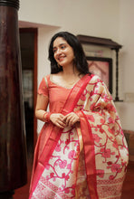 Aadhira - Raw Silk 3-Piece Suit Set with Tussar Silk Dupatta