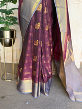 Semi Kanchi Silk Saree with Zari Pallu | Studio Virupa