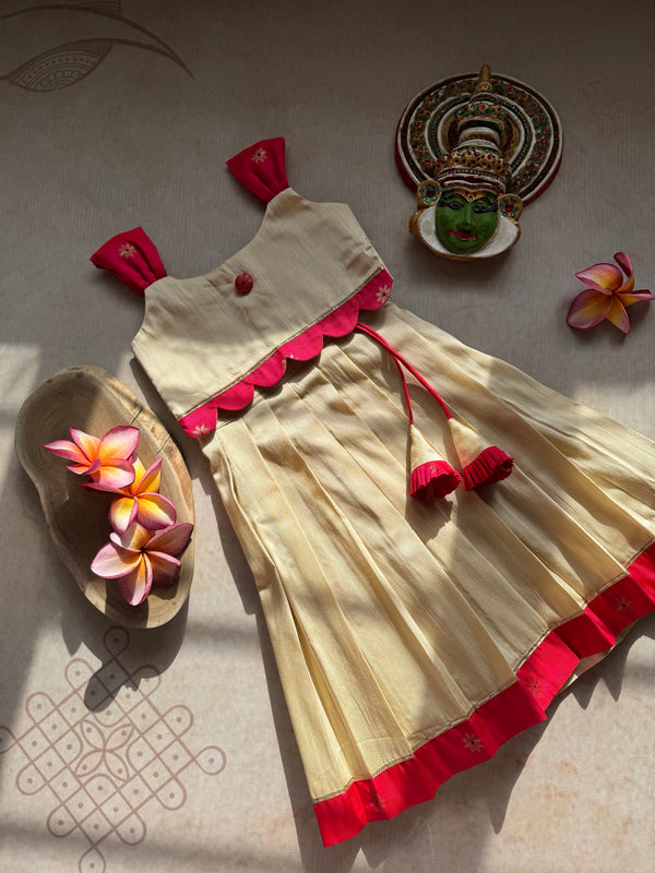 Naya Crop Top and Skirt - Onam Edit
