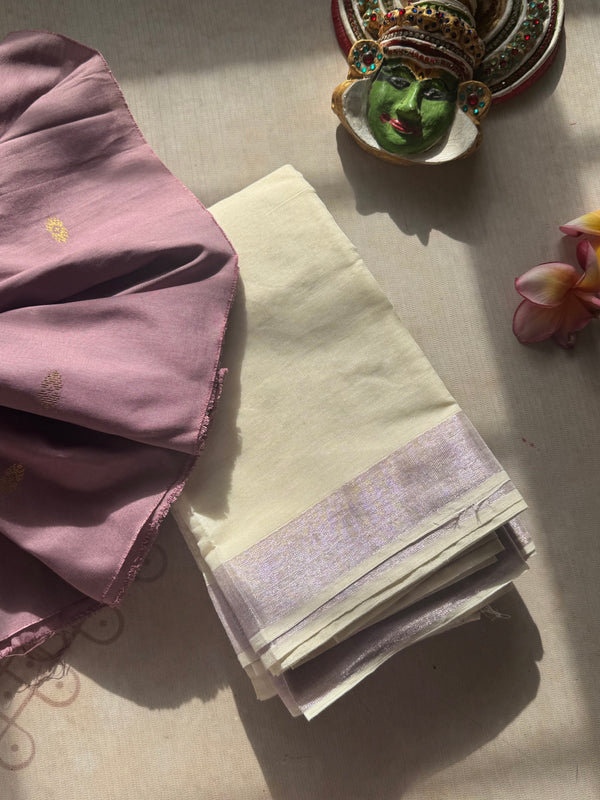 Jute Cotton Saree - Onam Edit