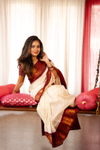Durga  - Zari Checkered Saree